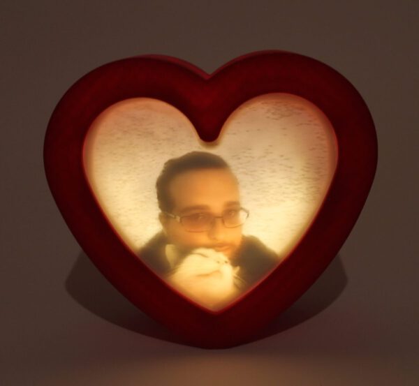 3D-Foto mit Herz